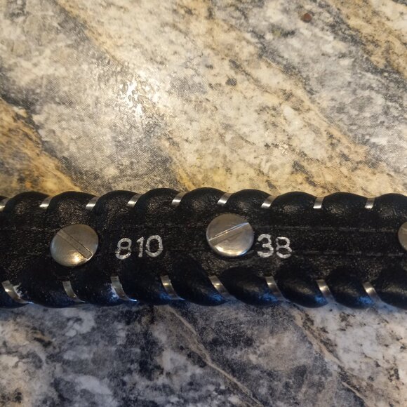 Vintage BIG  AL Western silver belt/buckle - Picture 3 of 8